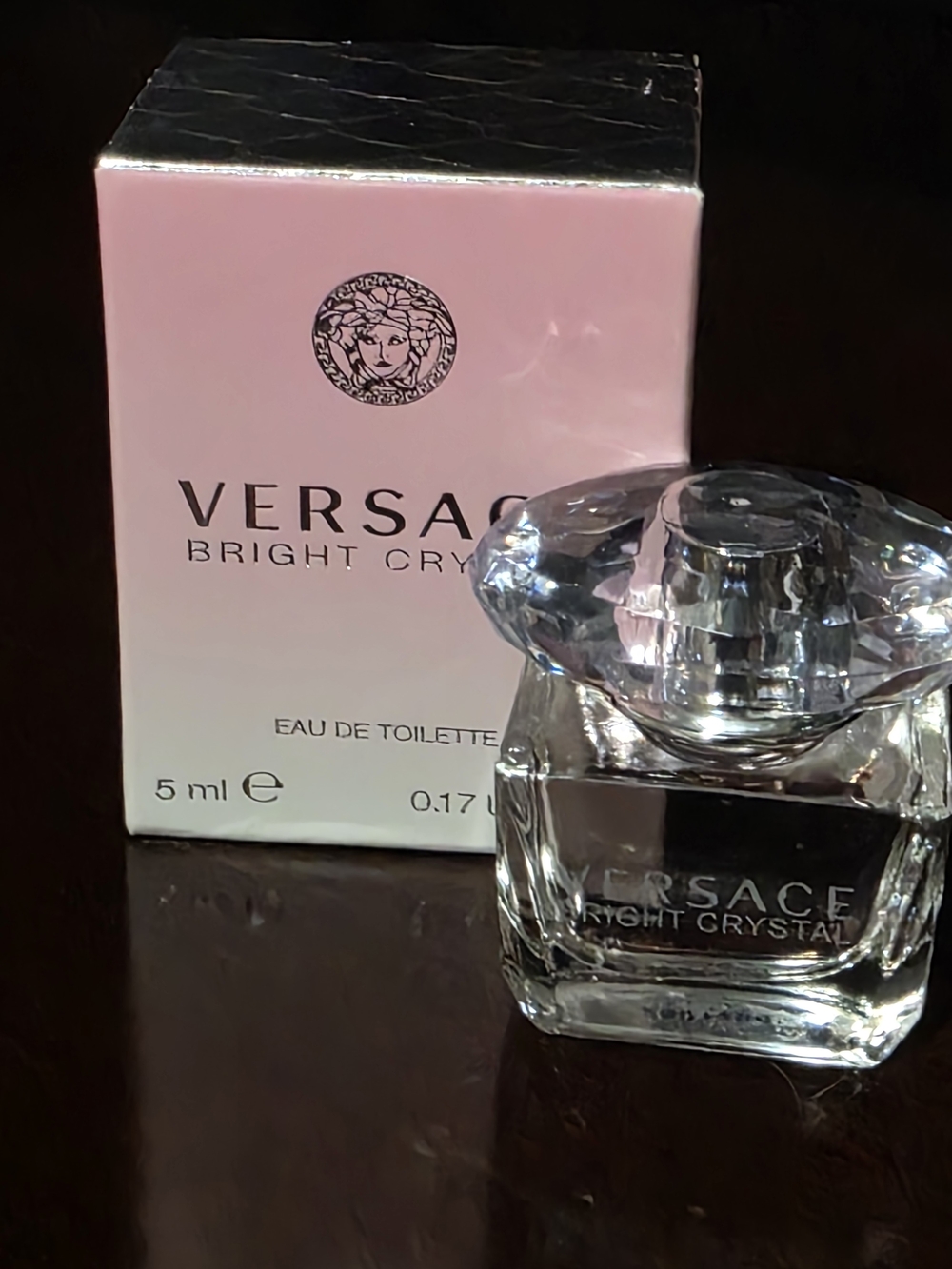 Versace Bright Crystal Mini Perfume - Pink & Clear Bottle
